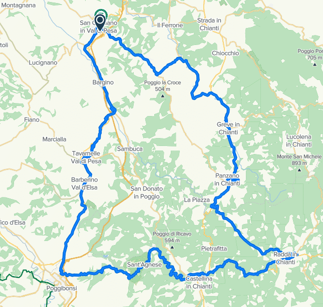 100 km in Chianti