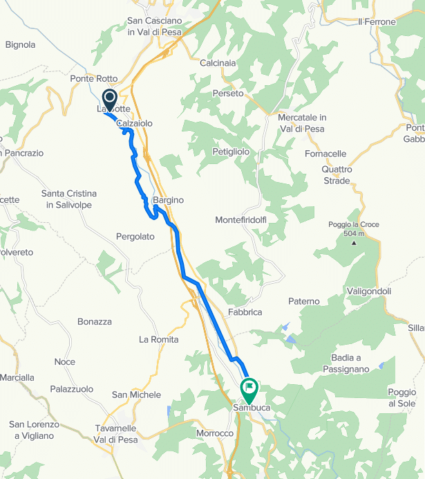 Along the river route map