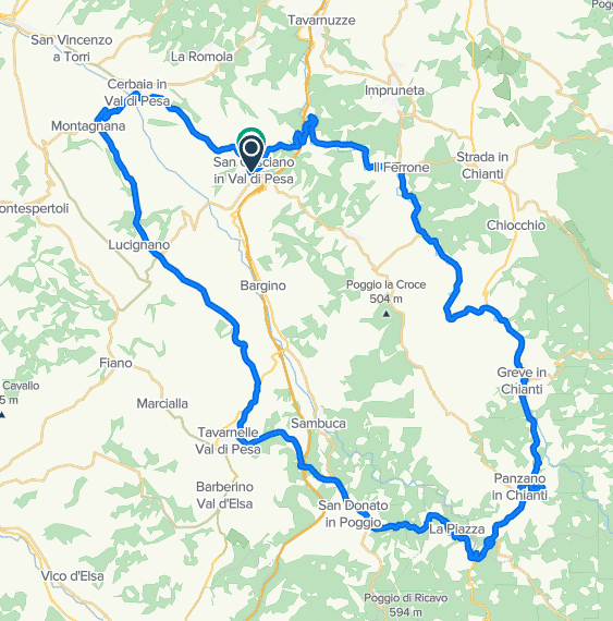 chianti heroes route map